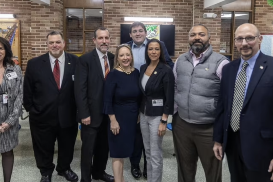School Meals advocates posed for photo